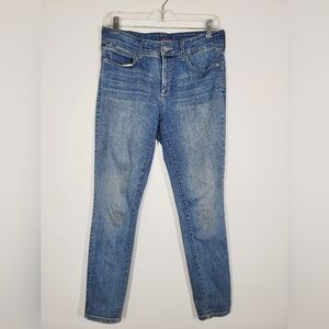 NYDJ Super Skinny Jeans in Light Blue, Size 8